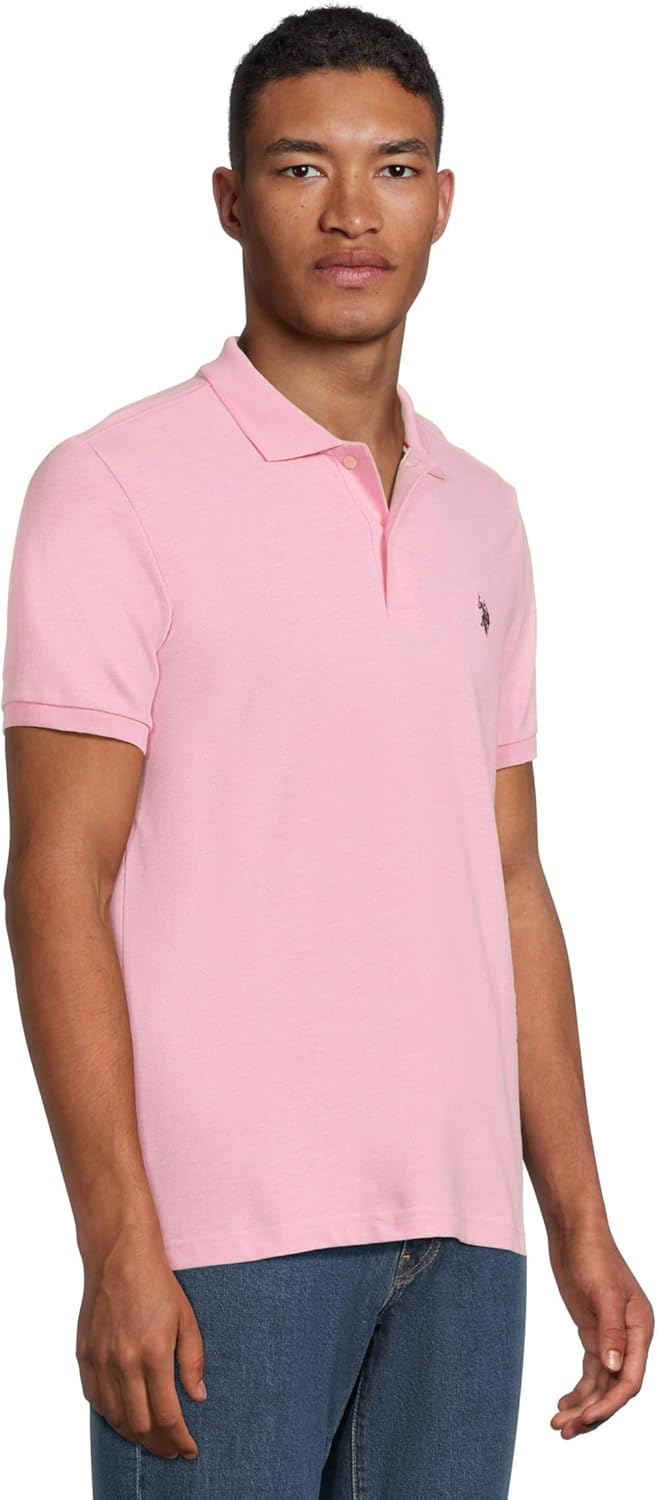 U.S. Polo Assn. Mens Slim Fit Solid Pique Polo Shirt - Image 2