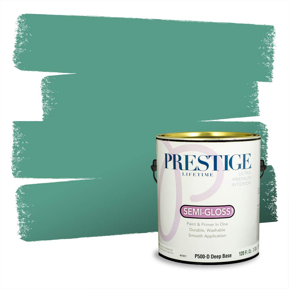 PRESTIGE Paints Interior Paint and Primer In One, 1-Gallon, Semi-Gloss, Comparable Match of Valspar* Beach Grass*