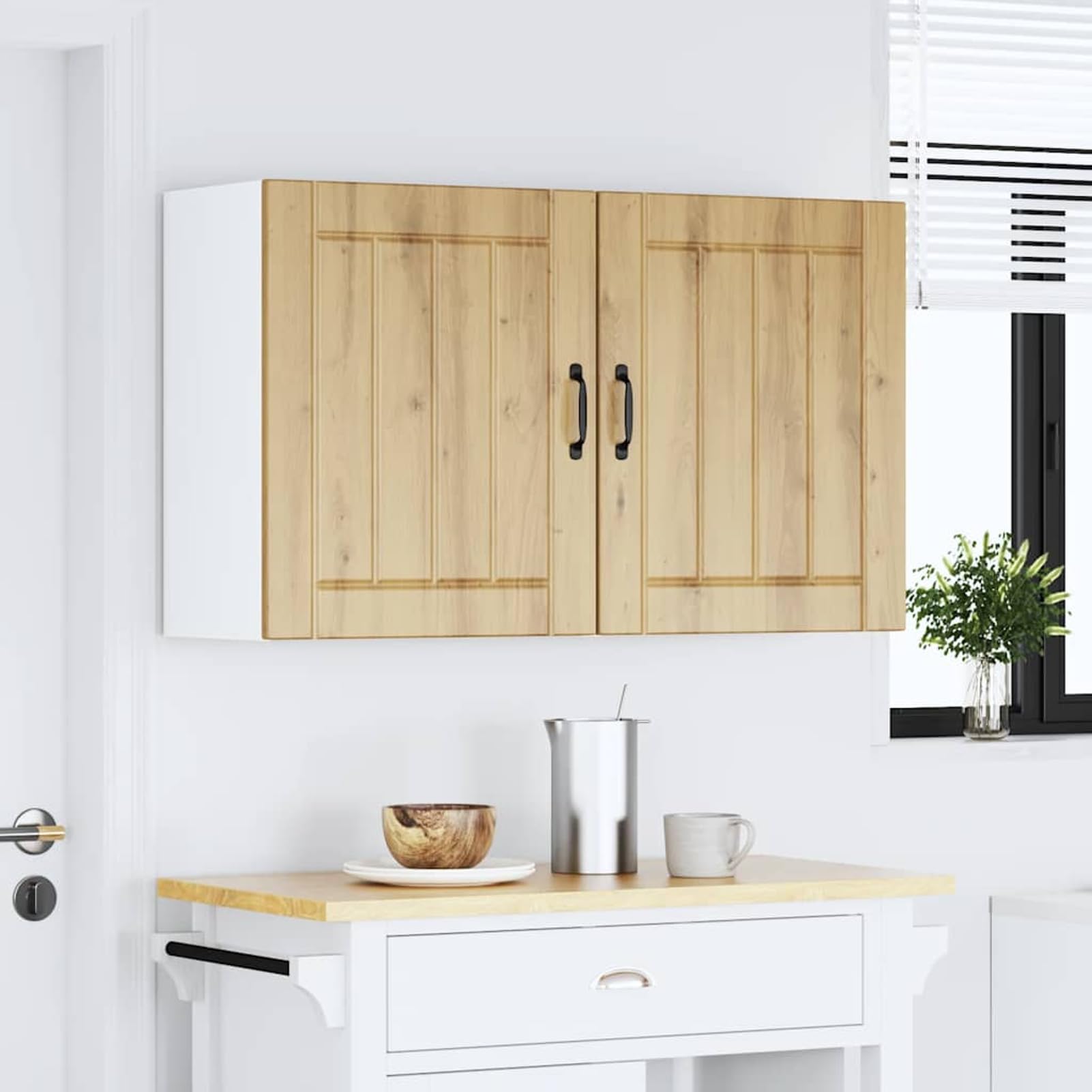 Holzwerkstoff Küchenwandschrank Artisan-Eiche 50x31x60 cm - Vielseitig für Küche, Schlafzimmer, Wohnzimmer Model853816