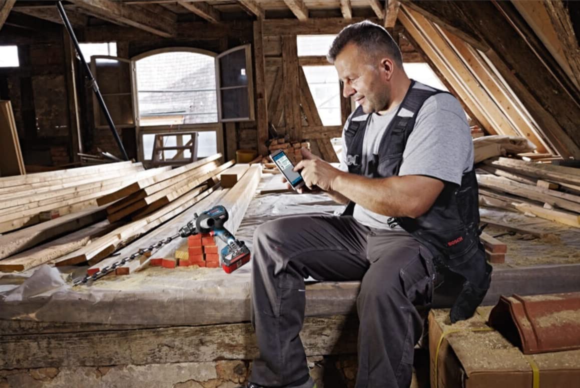 Bosch Professional 18V System perceuse-visseuse sans-fil GSR 18V-110 C (couple max. : 110 Nm, Ø vissage maxi : 12 mm, avec L-BOXX)