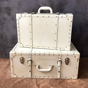 ヴィンテージ スーツケース 2点セット ヴィンテージラゲッジ Amazon.co.jp: Giawkca トランクケース アンティーク