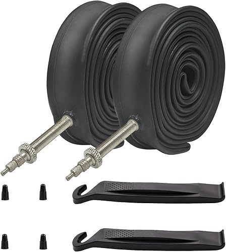 Miniatura 8 de Tubos de bicicleta 4 paquetes 700x23 700x25C 1.890 in 3.150 in tubos interiores de bicicleta de carretera 622 Presta Valve