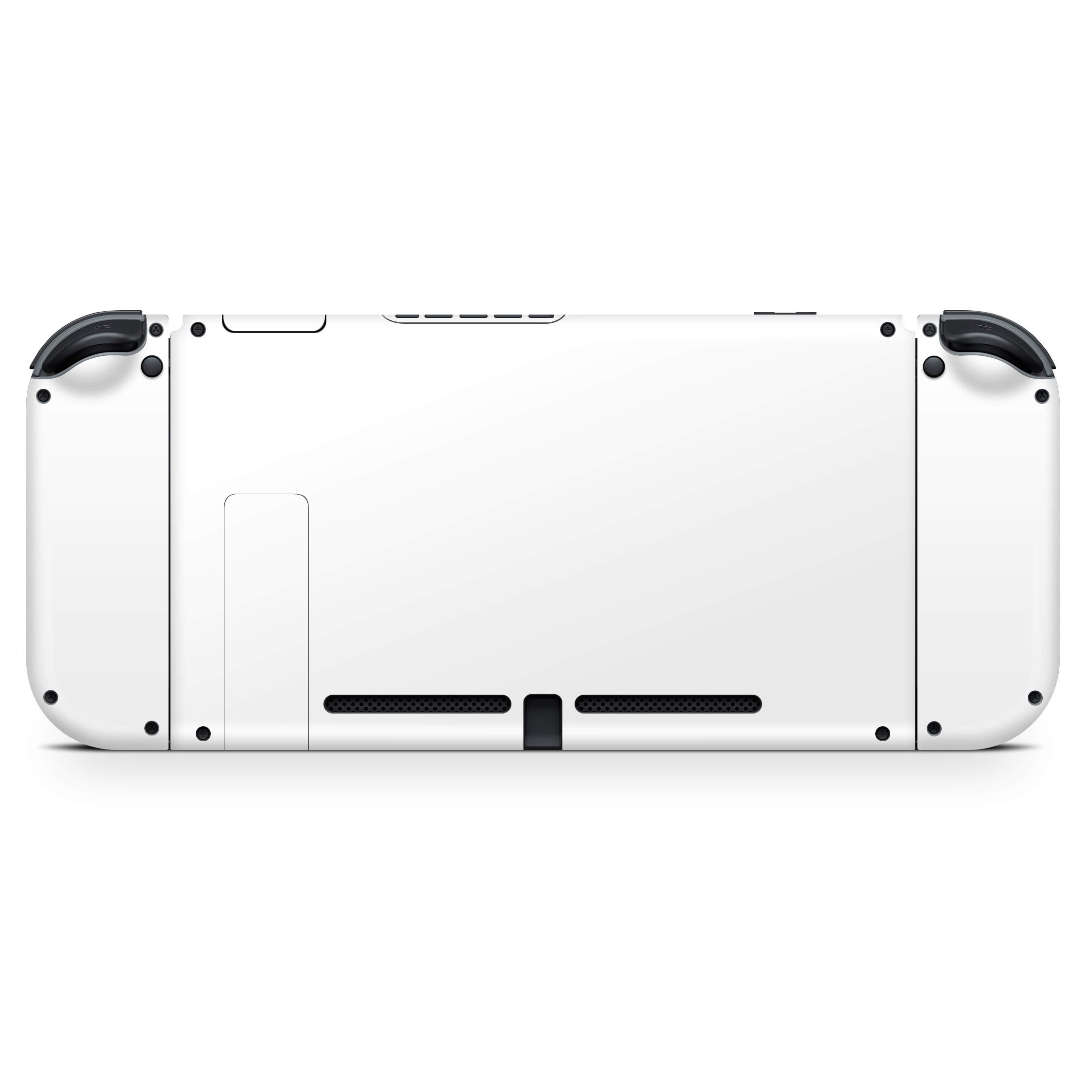 GiZmoZ n gadgetZ Skin autocollant en vinyle compatible avec console Nintendo Switch + 1 jeu de coques pour manette Blanc