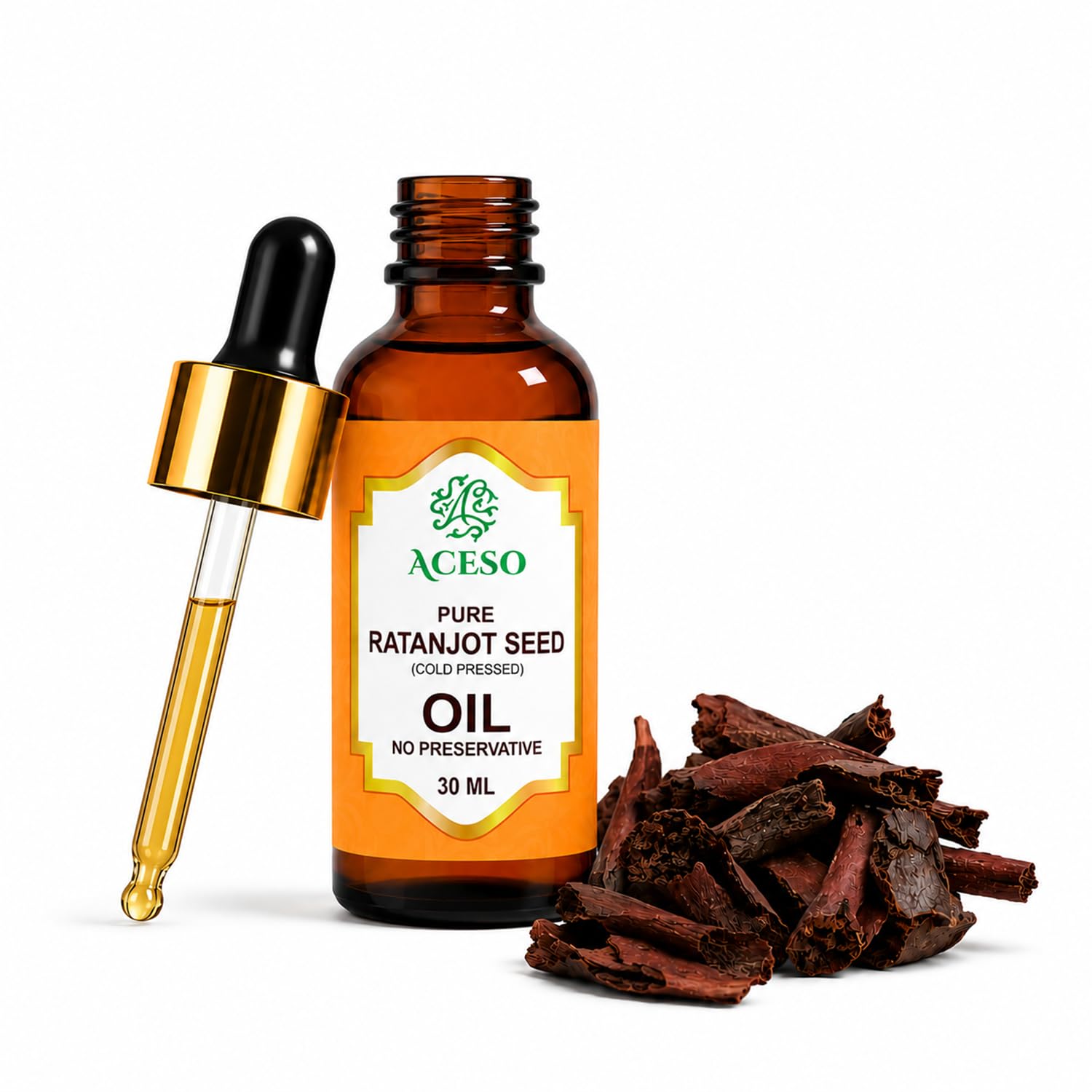 Aceso Pure Ratanjot Oil (60ml) - 100% Pure & Natural | Cold Pressed Oil | Controls Hair Fall | Strengthens Hair | Hair Growth Oil-picture-55