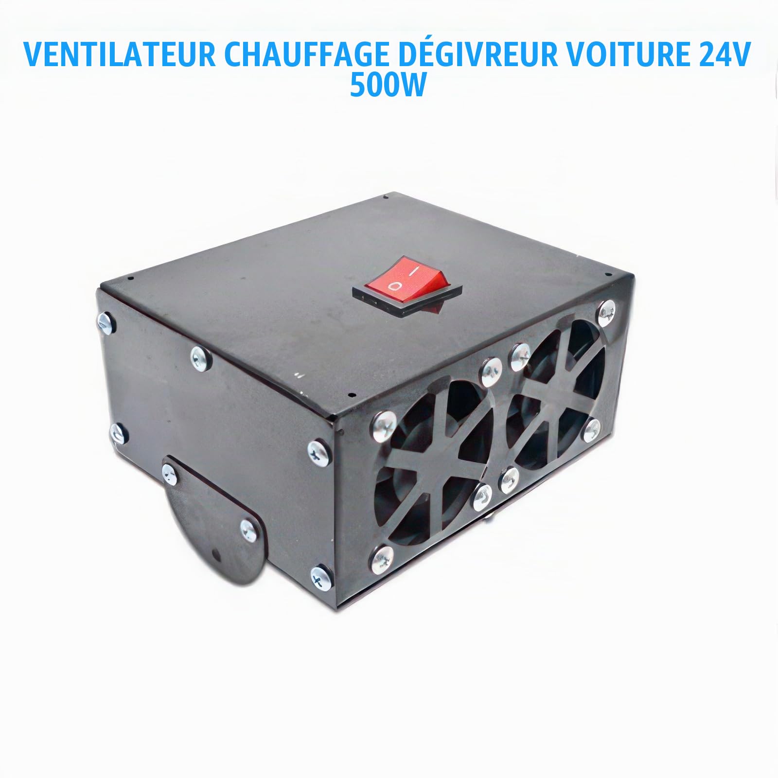 Riloer 24V 500W chauffage de voiture portable - dégivreur de désembueur de ventilateur de chauffage de pare-brise de voiture - chauffage rapide - faible bruit - purifier l'air