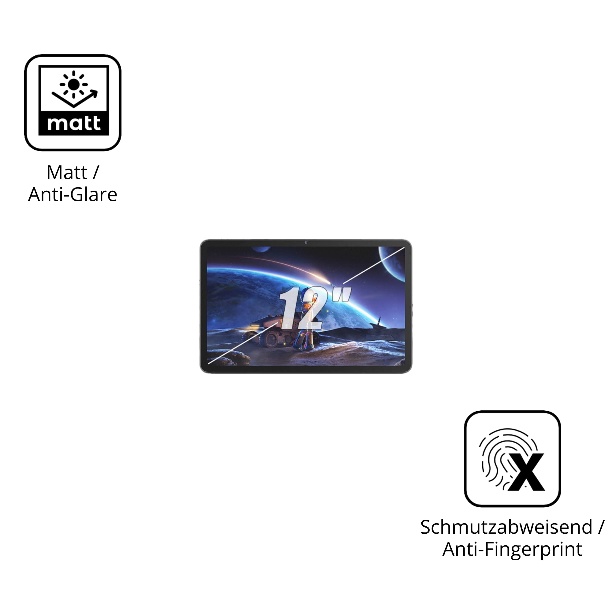 dipos 2x Protector de Pantalla 9H mate para Raemond K90 | Antirreflejos, no se rompe ni astilla, no es cristal, antigolpes, antiarañazos, sin burbujas, autoadhesivo