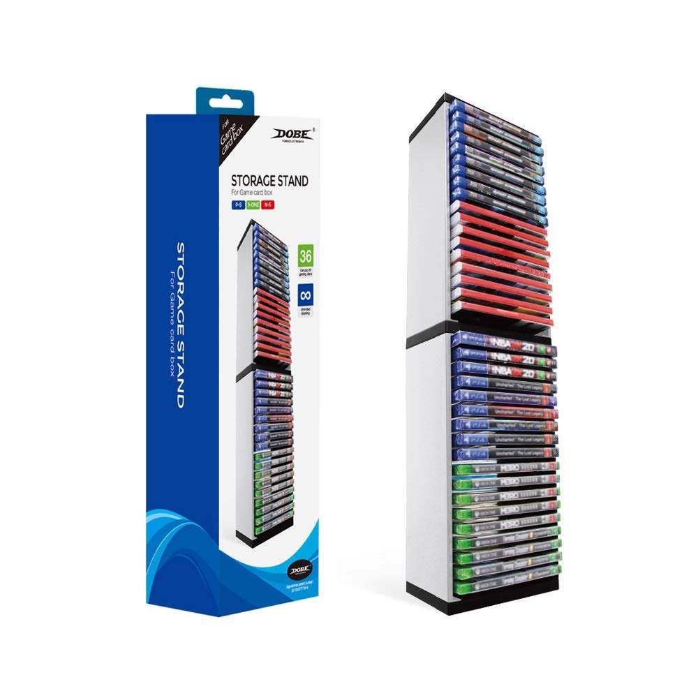 Storage Tower for PS5 Games, Storage Stand for PS5 PS4 Xbox One Games (for 36 Game Boxes)