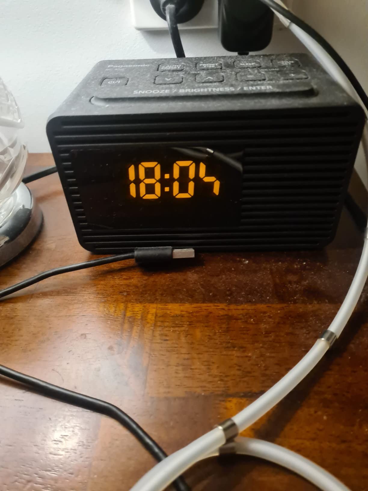 Panasonic Portable Dual Alarm Clock Radio (RC800GNK)