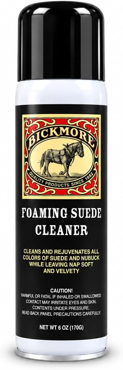 Bickmore Foaming Suede Cleaner Spray, Suede & Nubuck Remover