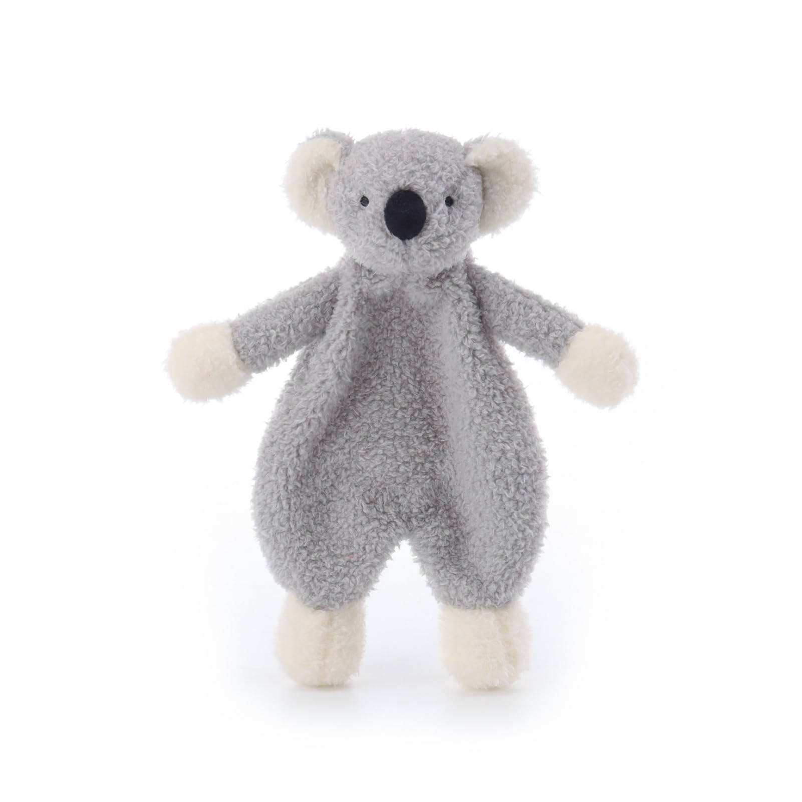 Apricot Lamb Stuffed Animals Security Blanket Gray Koala Infant Nursery Character Blanket Luxury Snuggler Plush(Gray Koala, 10 Inches)