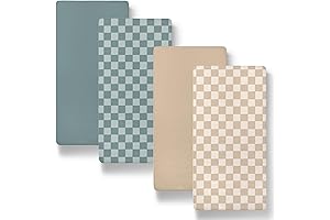 The Peanutshell Organic Bassinet Sheets - Checkered Paradise