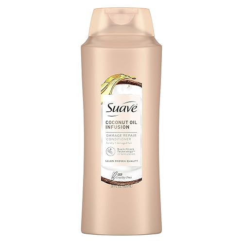 Suave Professionals - Acondicionador reparador para cabello suave y liso infusiĂłn de aceite de coco acondicionador para el cabello para humedad 28 Suave Professionals - Acondicionador reparador para cabello suave y liso infusiĂłn de aceite de coco acondicionador para el cabello para humedad 28