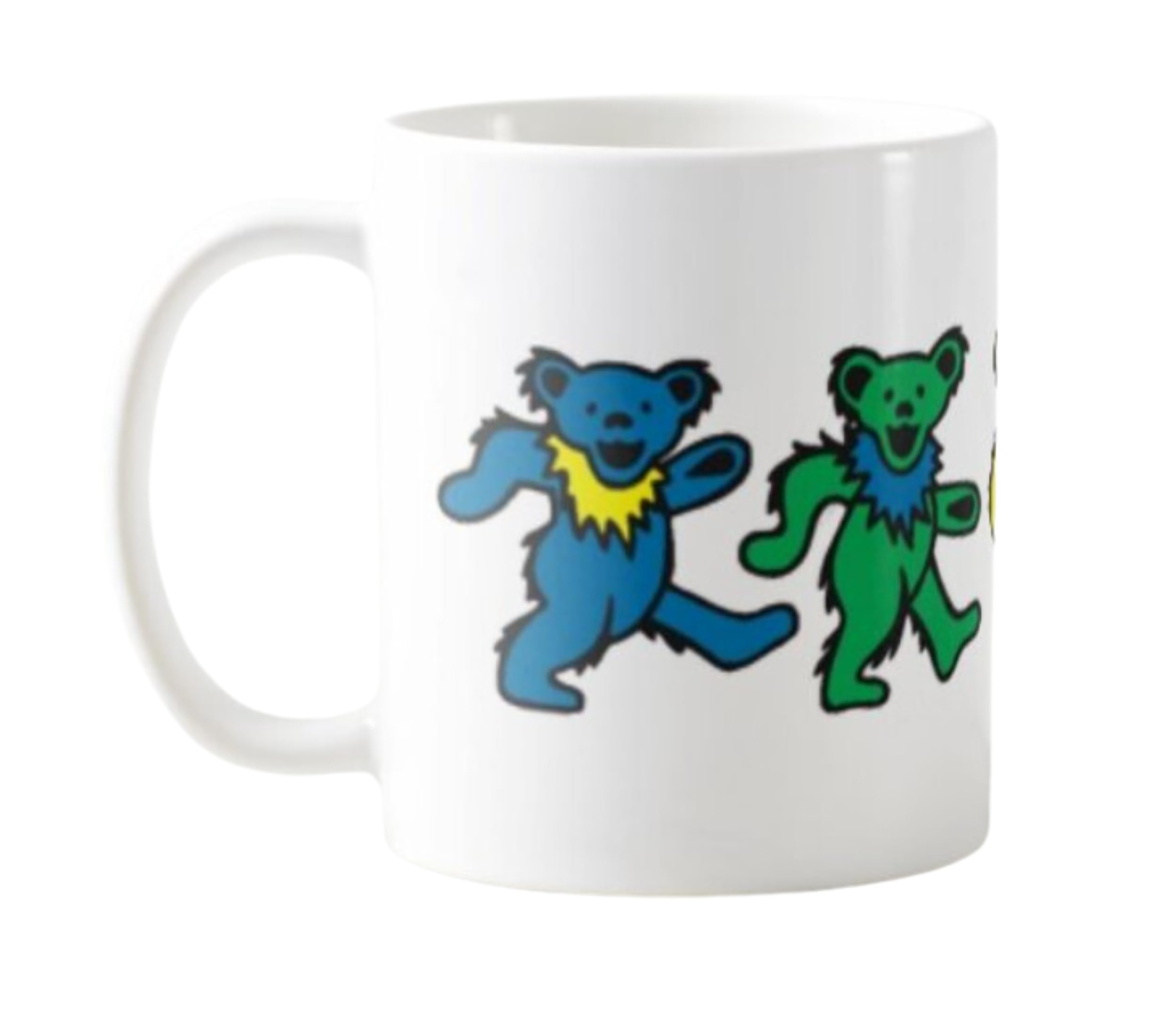 Dead Head Dancing Bears 11 Oz Ceramic Coffee Mug Grateful Gift for Friend Relative or Co-Worker