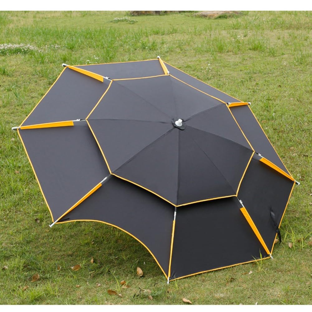 Odporny na wiatr parasol plażowy, regulacja nachylenia w zakresie 360°, ochrona UV, parasol wędkarski do użytku na świeżym powietrzu, z kotwicą do piasku i torbą transportową