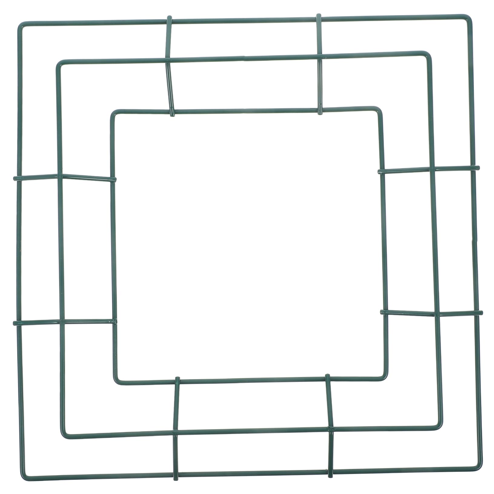 PRETYZOOM Square Metal Wreath Frame Iron DIY Wreath Support for Floral Crafts for Seasonal Decor and Handmade Projects Easy to Clean and