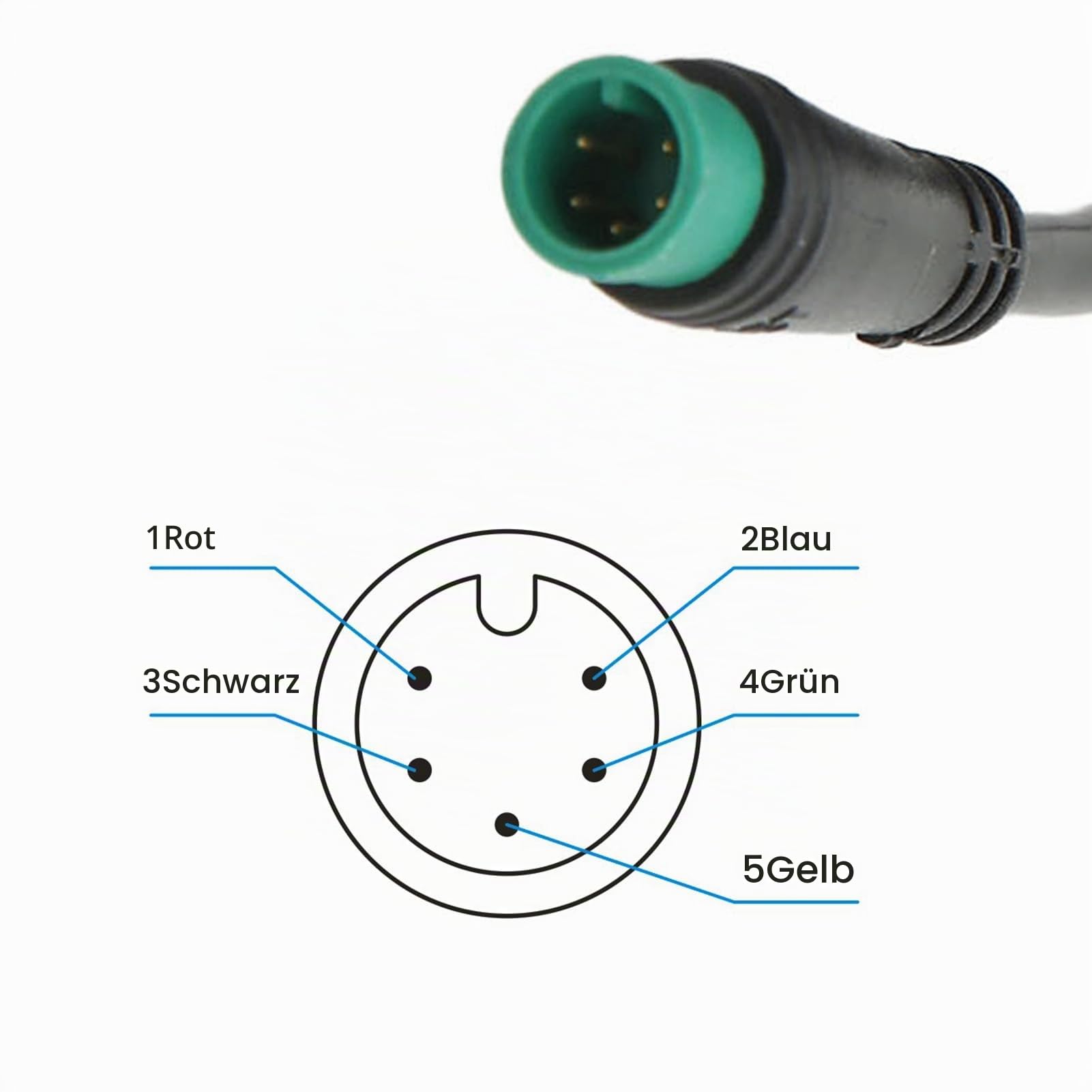 LCD-Display für Elektrofahrräder, 24 V, 36 V, 48 V, 60 V, Universal-E-Scooter M5, E-Fahrrad-Display, Messgerät, Bedienfeld, Wasserdicht, 5-poliger Elektro-Scoo