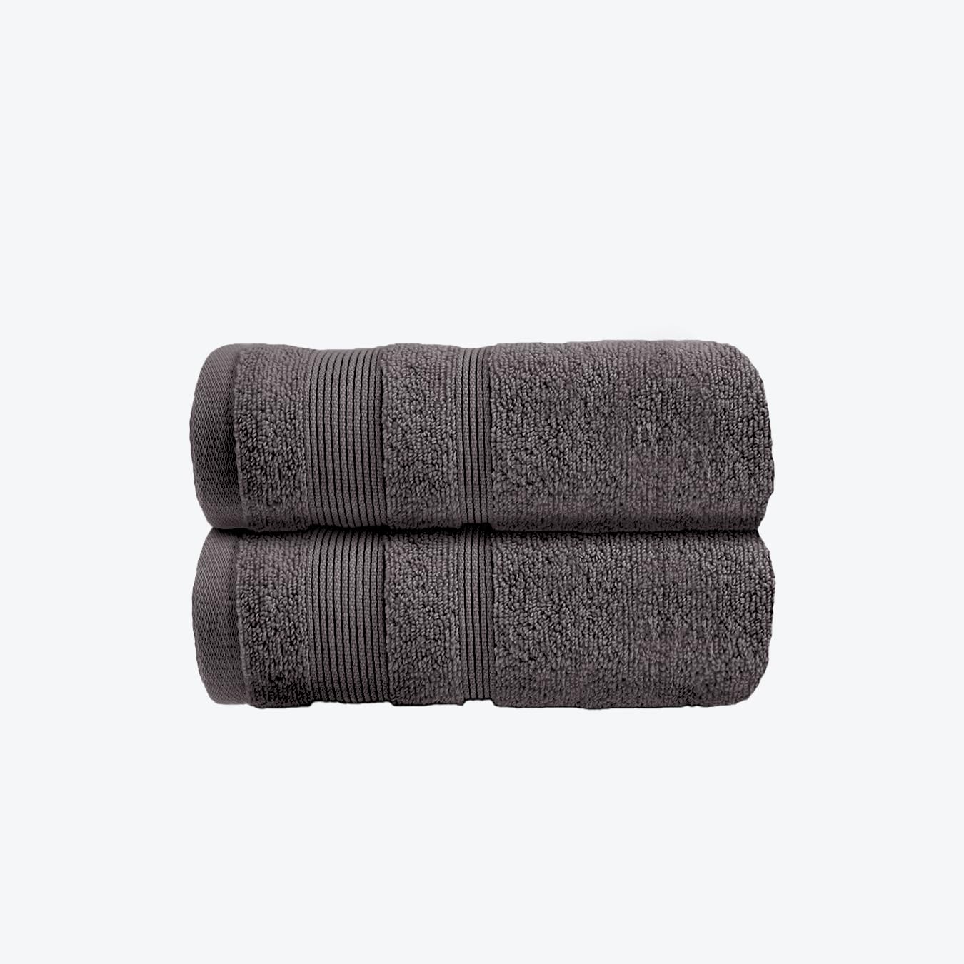 Allure Bath Fashions Zero Twist Egyptian Cotton Bath Towel - Charcoal - 70 x 120cm