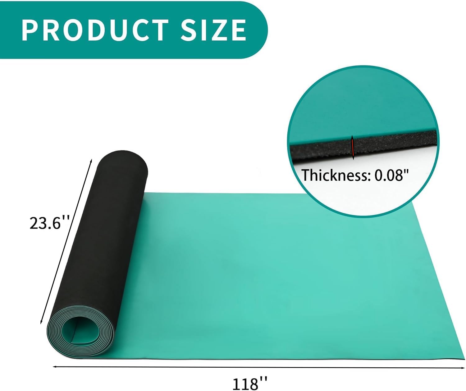 uyoyous Antistatik Matte ESD Antistatische Matte Lötmatte 300x60 cm, 2mm Arbeitsmatte Tischmatte Gummimatten Elektronische Reparatur Schutz Matte esd Matte Für Werkstätten, Werkbänke