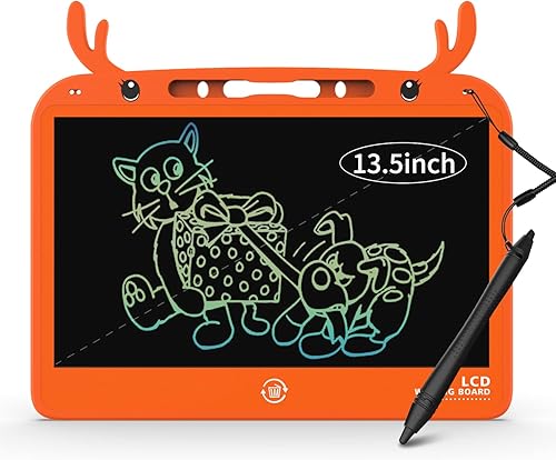 BANGEL Tableta de escritura LCD para niños de 3 4 5 6 7 años de edad niñas almohadilla de dibujo electrónica colorida de 135 pulgadas juguete de