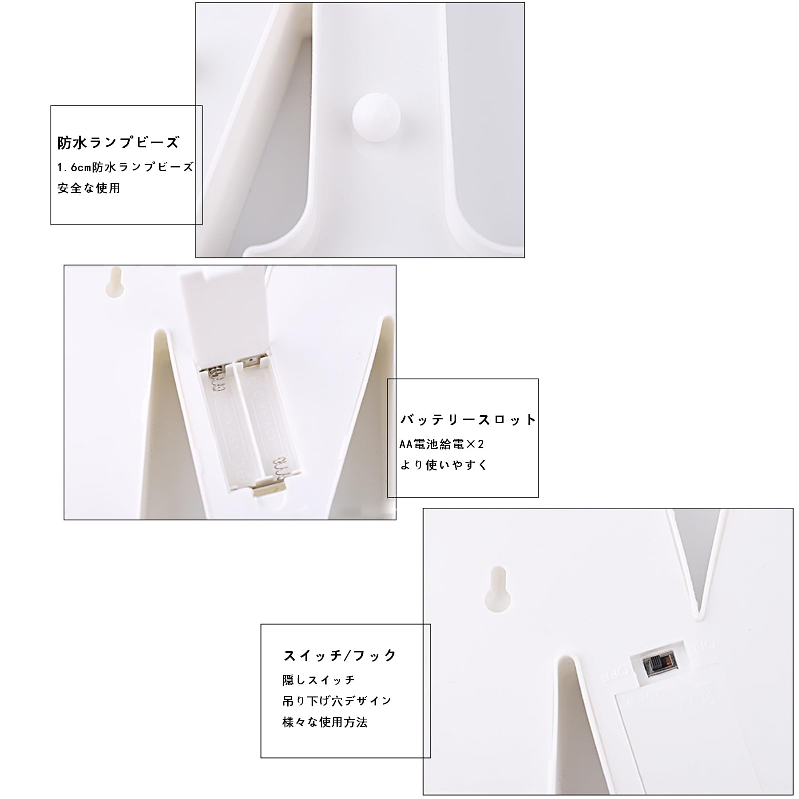 Amazon.co.jp : LEDレターライト 数字ライト レターランプ AA電池給電（別売り）文字ライト ナイトライト マーキーライト  インテリアライト 装飾イルミネーションライト DIY 雰囲気作り 結婚式/告白/誕生日/新年/パーティー 装飾ライト (9) : ホーム＆キッチン