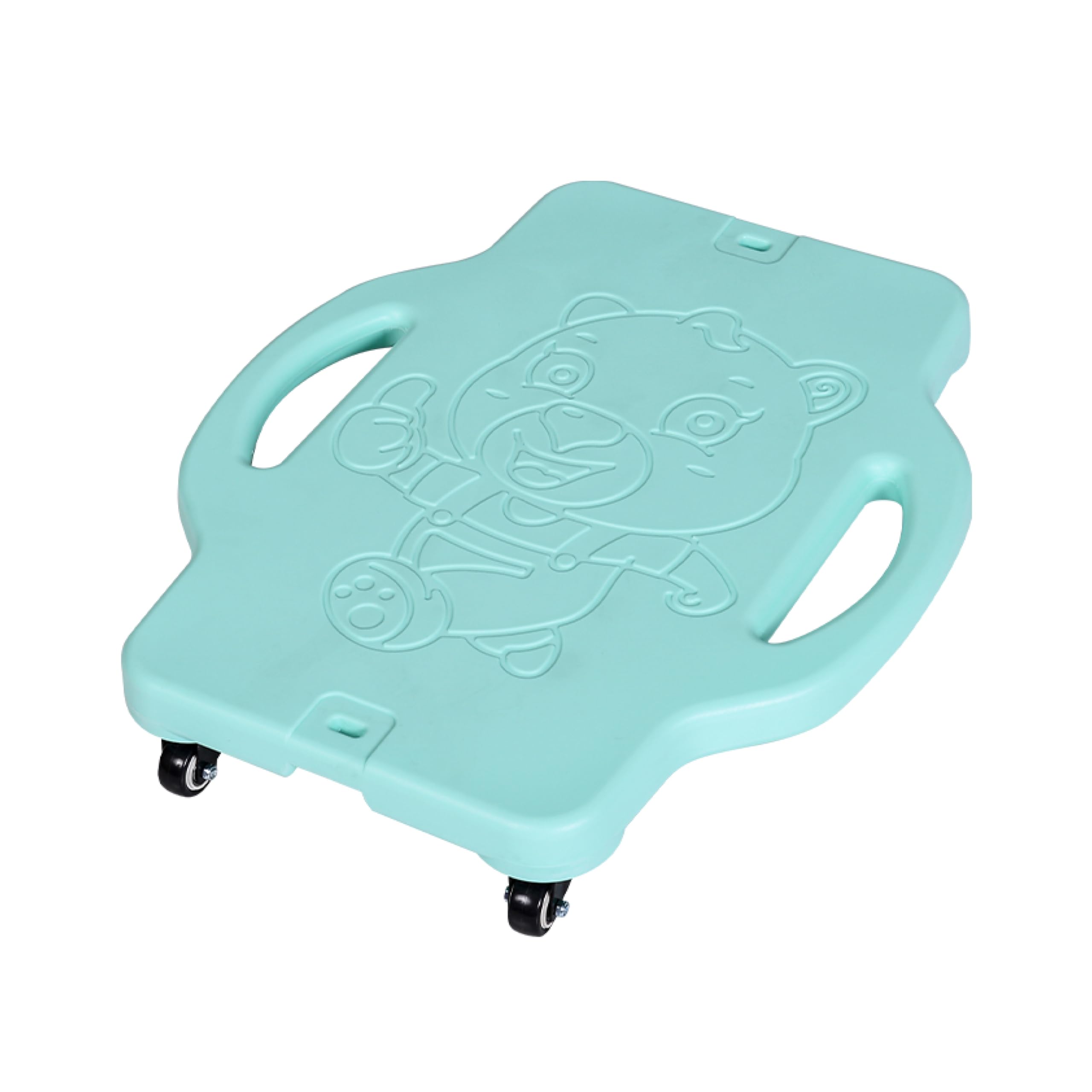 Neuro Wiz Sensory Scooter Board with Handles for Kids - for Autism, ADHD & SPD - Indoor Sensory Tool for Focus, Strength & Motor Skills - Two Sizes, Five Colours, Ages 3+ (Mint, Large)