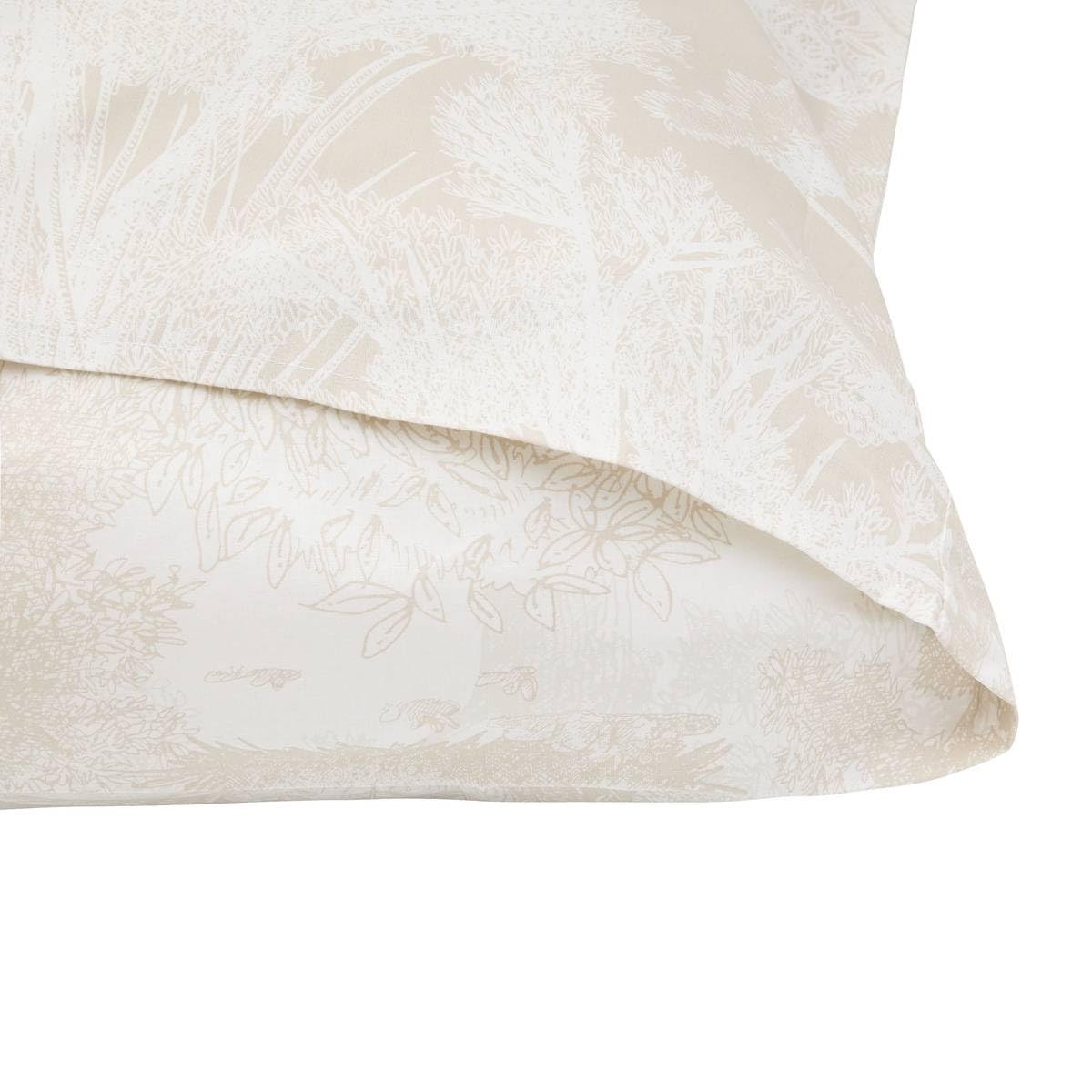 Atmosphera - Parure de lit jouy 220x240cm Beige