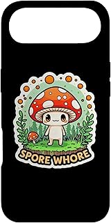 Funny Spore w Hore I Love Mushrooms! Portobello Shiitake Case for iPhone Air