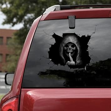 Silent Death Skull Car Window Decals Stickers for Auto Truck
