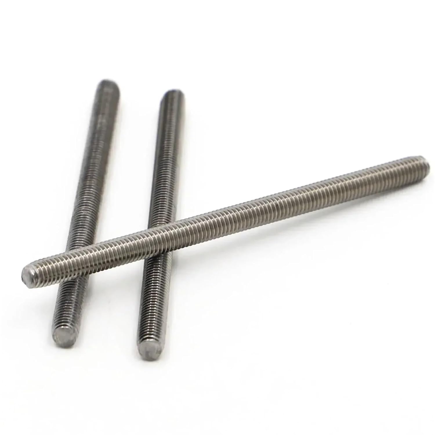 Threaded Rods 304 Stainless Steel Fully Threaded Rods Bar Studs Screw Rod Wire(60mm,M6 2pcs)