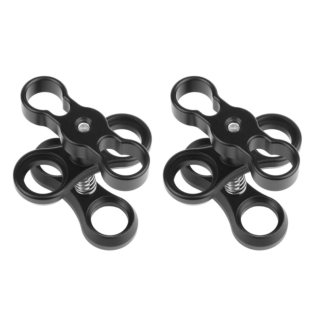 2PCS 1'' Inch Standard Ball Clamp for The 1'' Ball Underwater Light Arm System