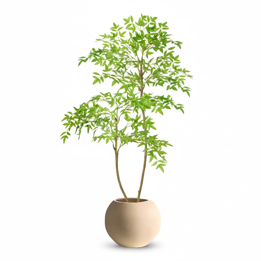 N*e様 人工観葉植物 鉢付き Amazon｜Fuyutu ナンテン 人工観葉植物 大型 130cm/150cm/180cm