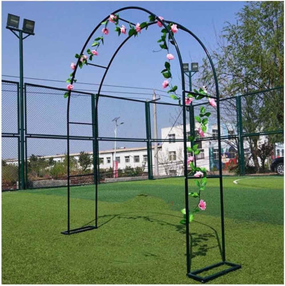 Large Garden Arch, Extra Wide 300/350Cm Garden Arbor Archway, Rose Arch for Roses Climbing Plants Support Wedding Arch Extra Tall Pergola Trellis Grape Vines Archway,Black,W1.8M*H2.2M
