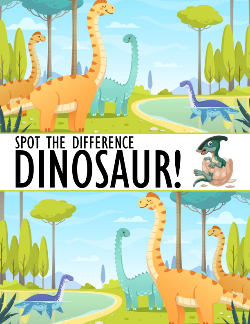 Spot the Difference Dinosaur!: A Fun Picture Puzzle Books for Children Age 6-10