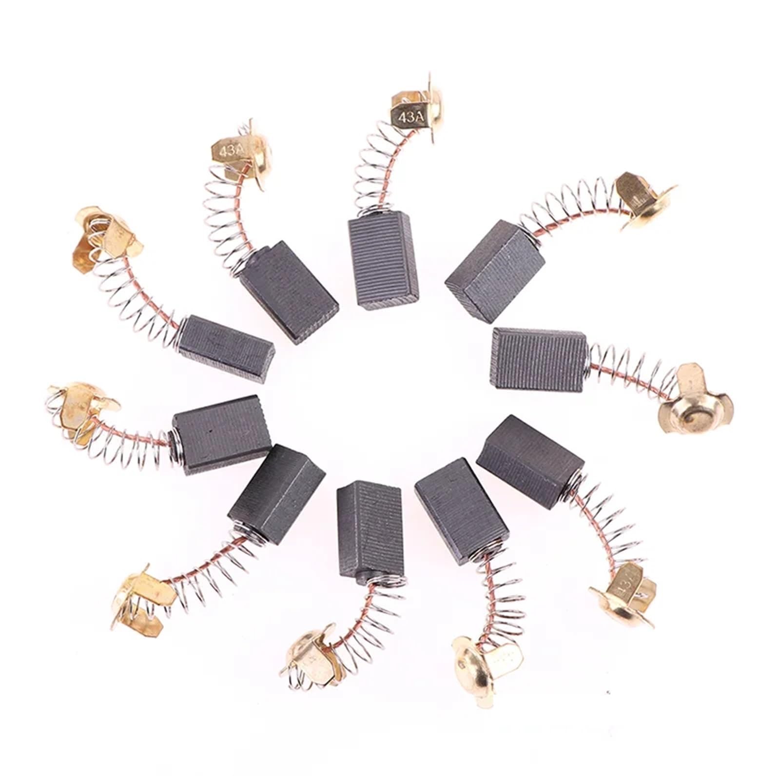 Wymiana szczotek węglowych 100 szt. Szczotek do szlifierki kątowej 7mm X 11mm 17mm Części zamienne silnika elektronarzędzi