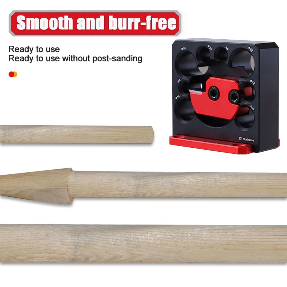 Dowel Maker Jig Kit, 8-20mm Verstelbare 8 Gaten Elektrische Boor Carbide Inserts Deuvel Maker Deuvelplaat Houten Staven Sticks Houtbewerking Hulpgereedschap