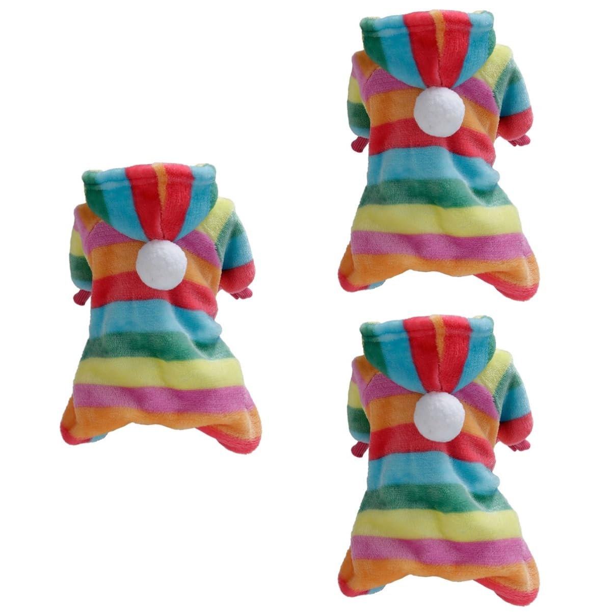 FRCOLOR Felpa con Cappuccio Cani 3 Pz Abbigliamento Camicia Banda Vestito per Cani