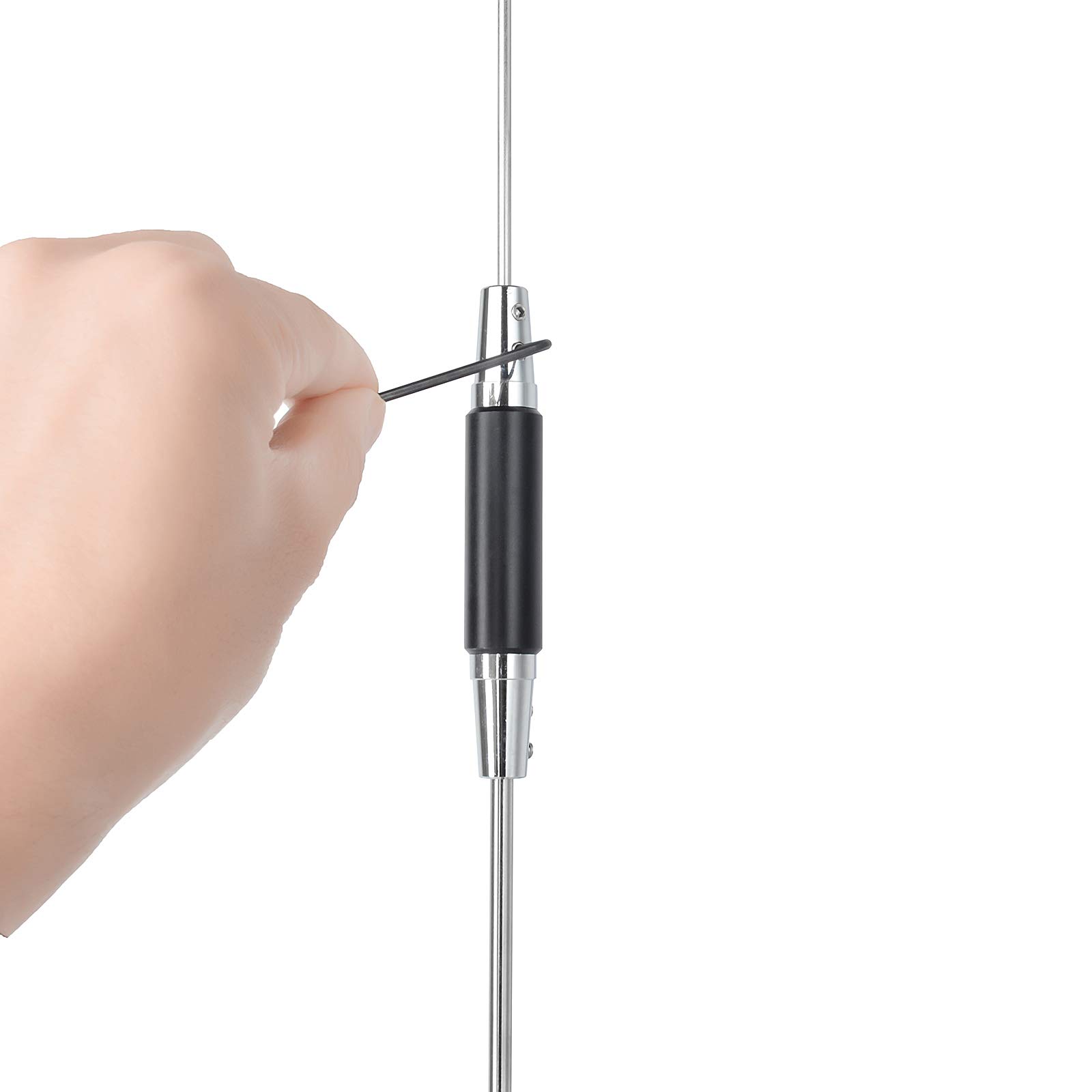 HYS Antenne mobile CB 1,8-36 MHz en acier inoxydable pour radio mobile de 11 m