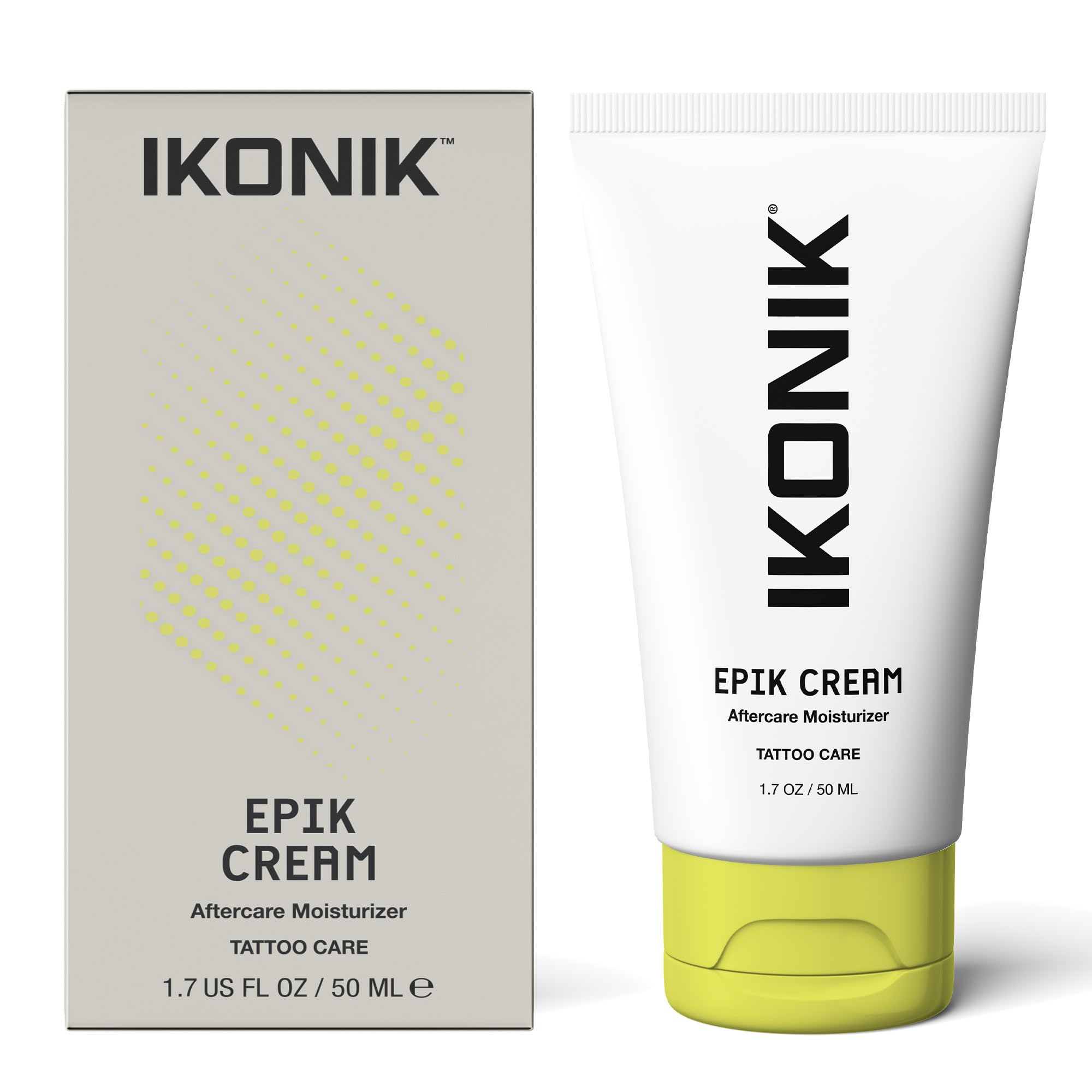 IKONIK Epik Tattoo Aftercare Cream - Tattoo Cream Aftercare Kit for Tattoo Care, Reducing Inflammation & Promoting Tattoo Healing | Tattoo Moisturizer to Bring Back Skin Moisture & Revive Ink (50ml)