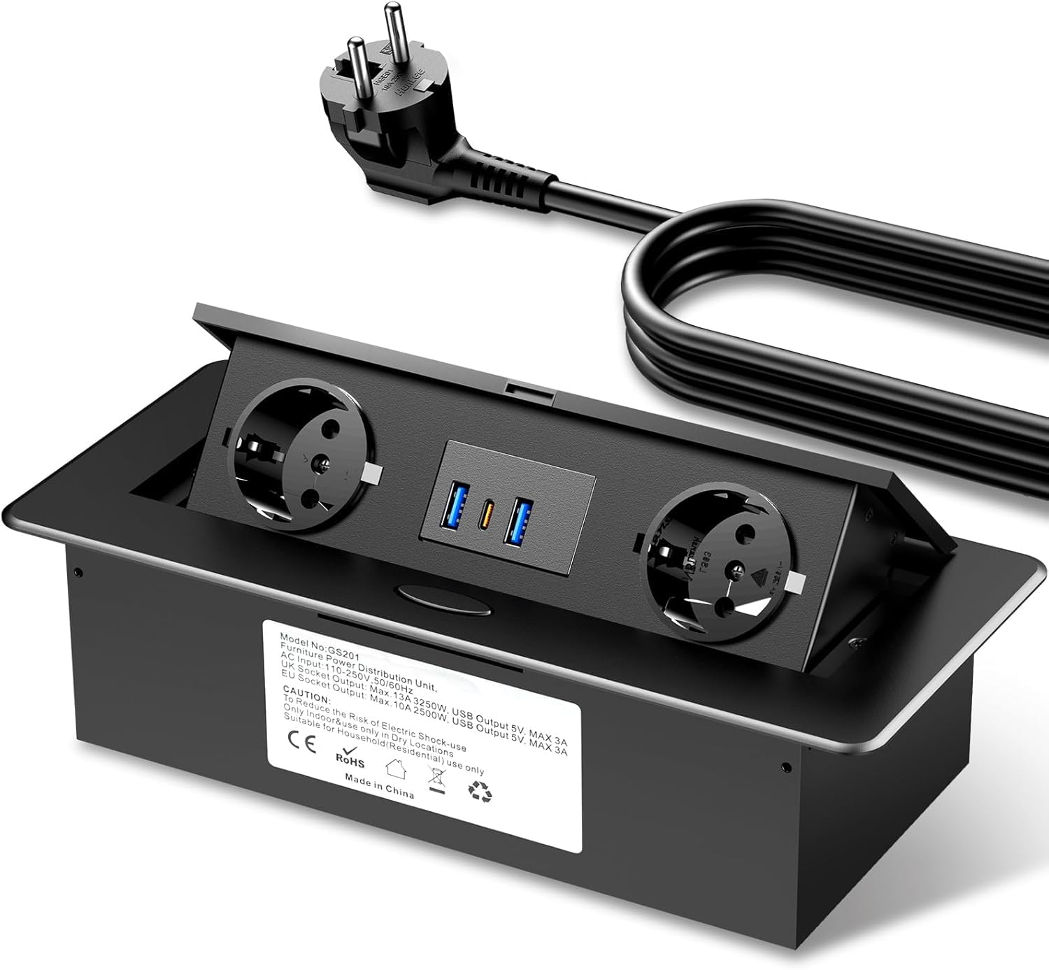Brennenstuhl stekkerdoos 5-voudig met 2 USB-A en 1 USB-C poort kopen? Stekkerdozen
