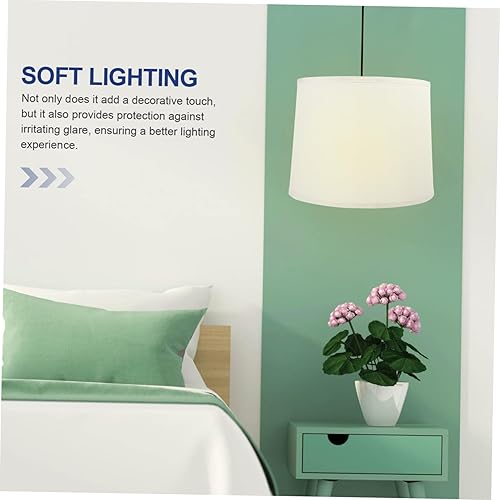 Miniatura 2 de Homoyoyo Decoración de mesa, accesorios de mesa, pantallas para lámpara de mesa, pantallas de lámpara de tambor, pantalla de repuesto simple,