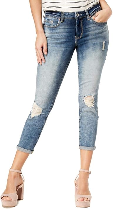 Forever Roll Cuff Skinny Crop 