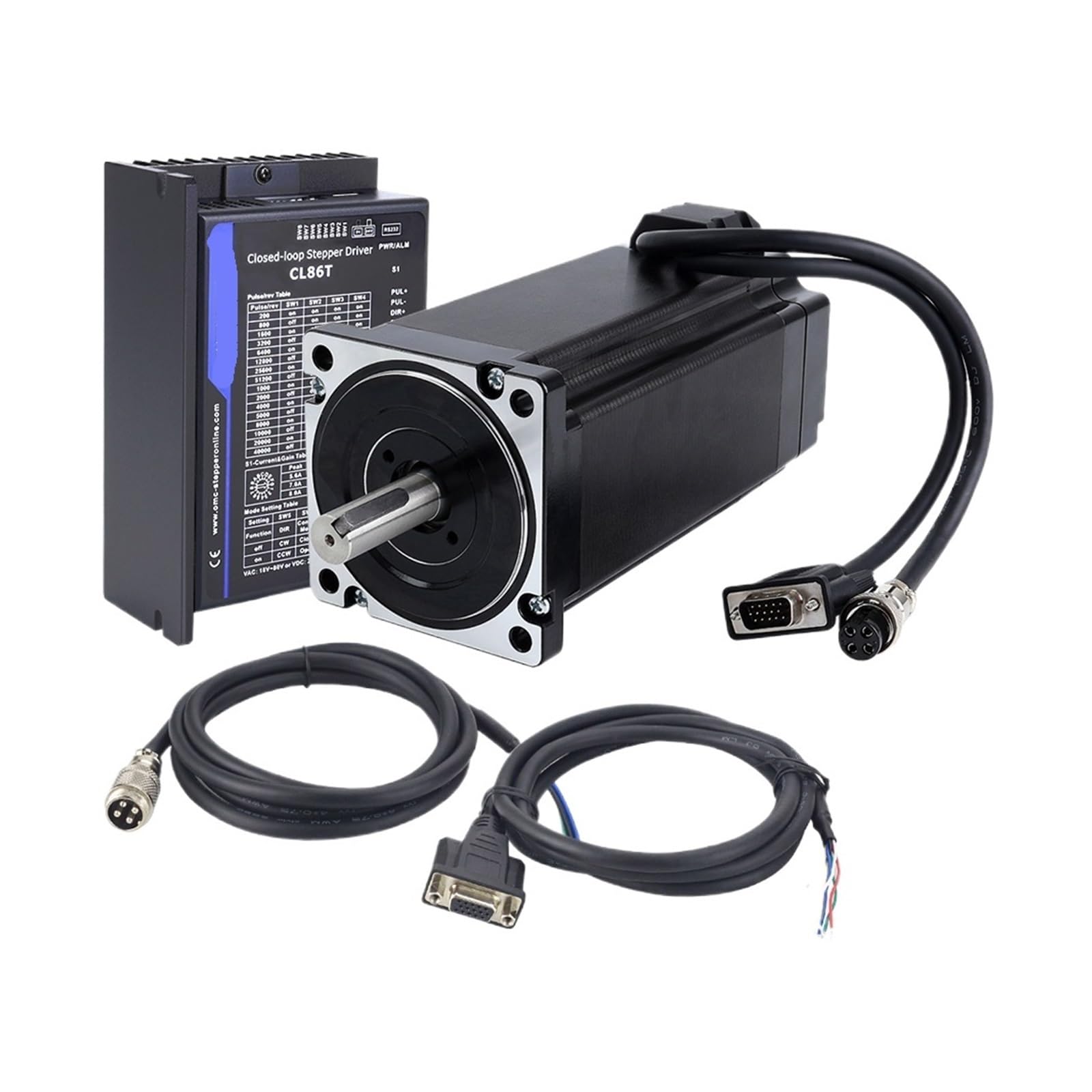 schrittmotorsatz Nema 34 Schrittmotor-Kit mit geschlossenem Regelkreis, TS-Serie, 12 Nm, 1-Achsen-Nema34-Schrittmotor, 1,7 m Verlängerungskabel