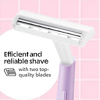 Vista 3 de BIC Silky Touch Women's Disposable Razors, With 2 Blades, Pretty Pastel Razor Handles, 40 Count Value Pack of Shaving Razors