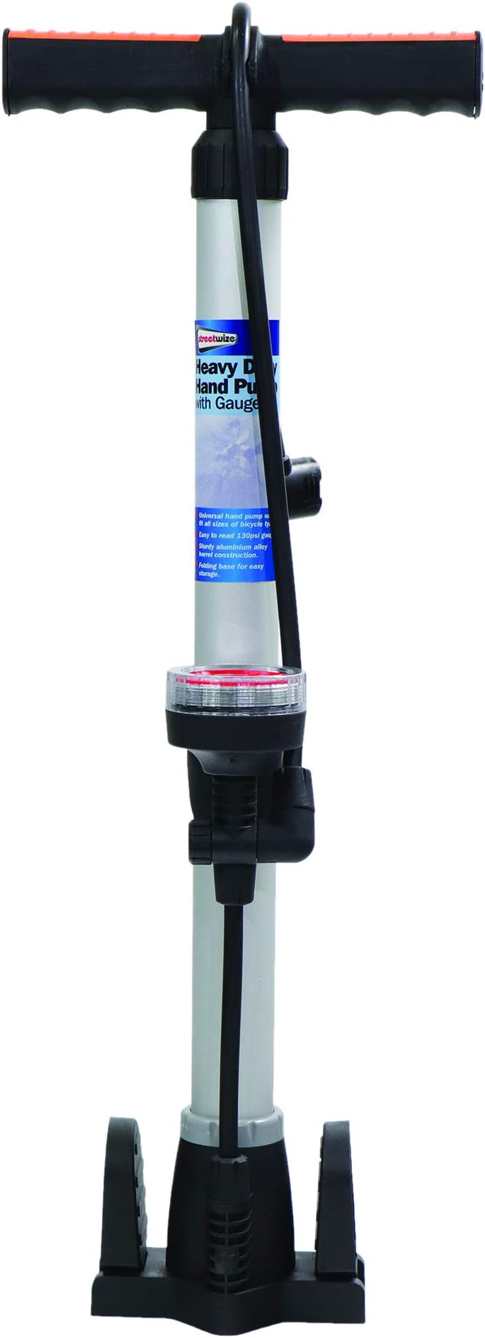 Streetwize SWHPG Hand Pump with Gauge