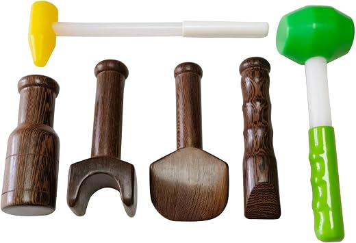 NICHOY Manual Massager Chiropractic Adjusting Tool,6Pcs Spinal Massager Portable Correction Tool,for Adjust Vertebrates Scoliosis Spine Chiropractor Kit 6PCS