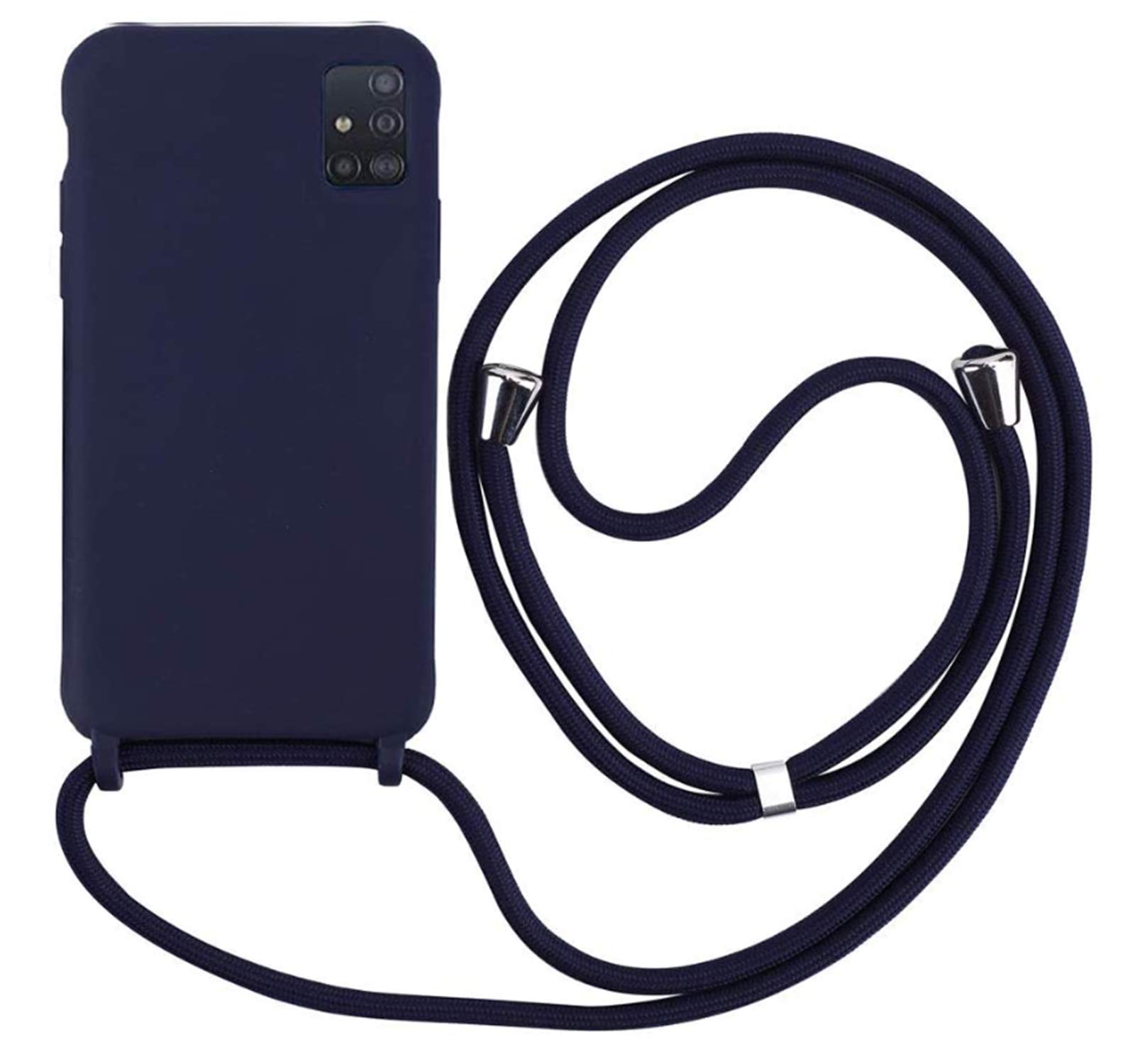 Custodia Per IPhone 14 Con Cordino | MEVIS, Silicone TPU, Verde Scuro - Foto 5