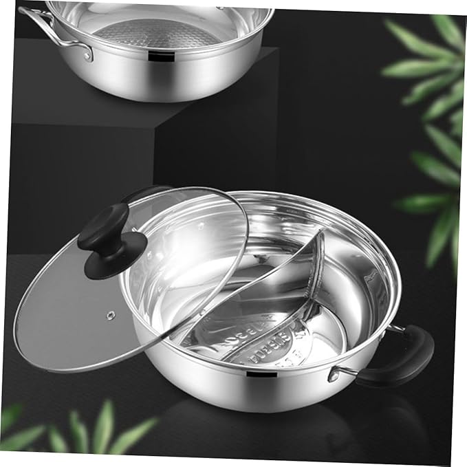 Olla de acero inoxidable CIYODO para cocina de inducción y gas, 30x30 cm miniatura 6