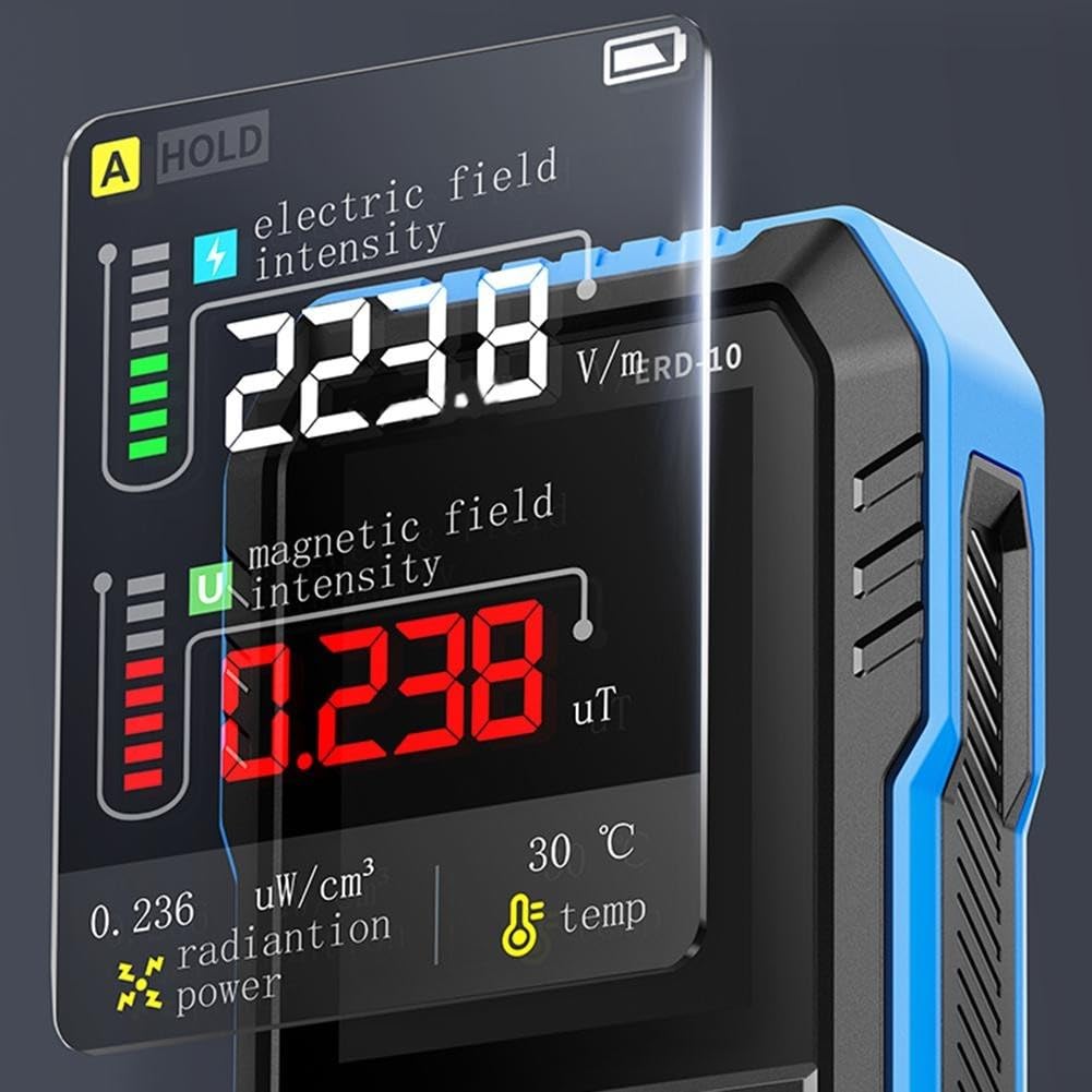 ERD-10 4-en-1 Detector de radiación electromagnética ERD10 4 en 1 Medidor de campo eléctrico y magnético para monitoreo de potencia y temperatura RF en entornos domésticos y exteriores