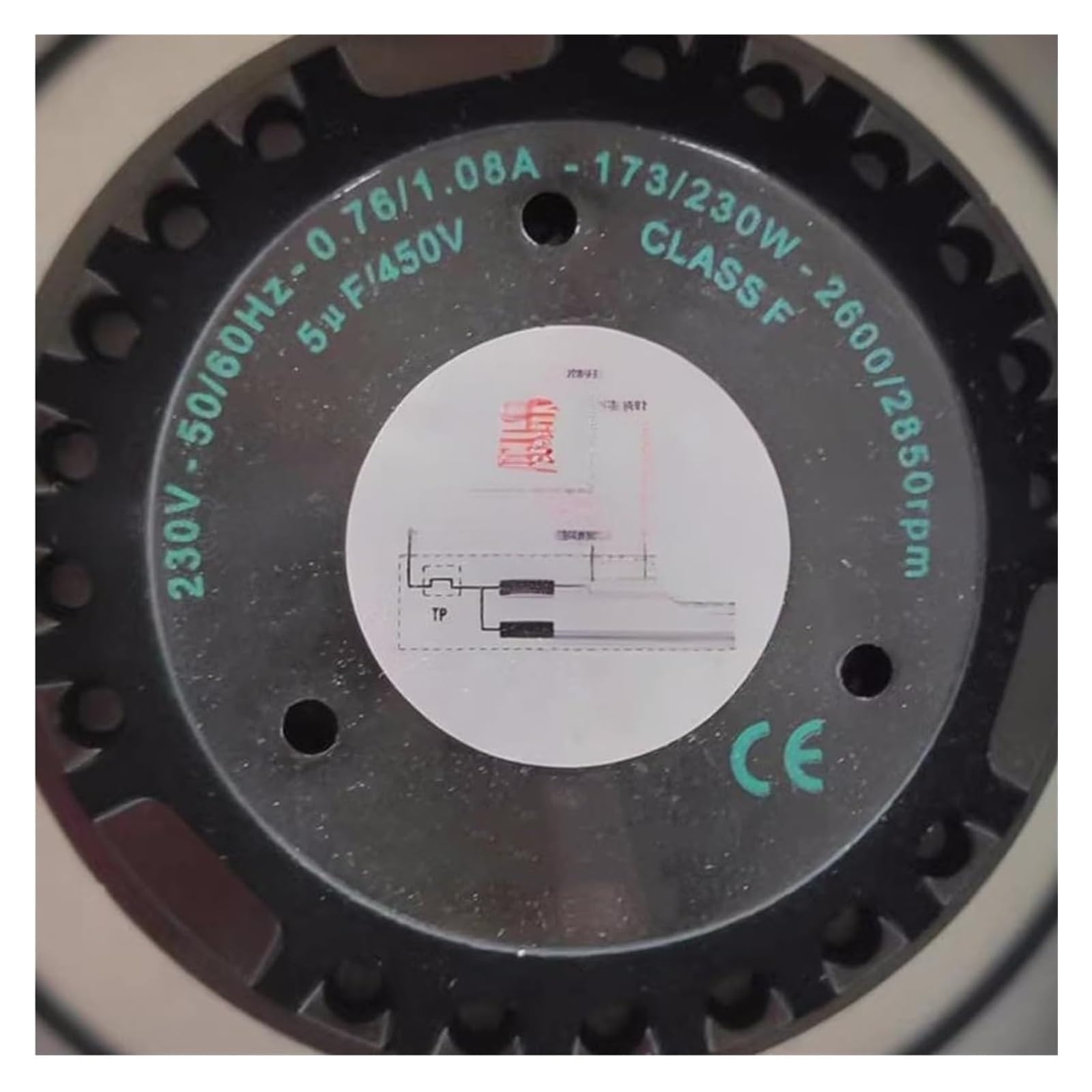 SJFNTNYHF FJ250N0000 230V 50/60Hz 0.76/1.08A 173/230W Fan