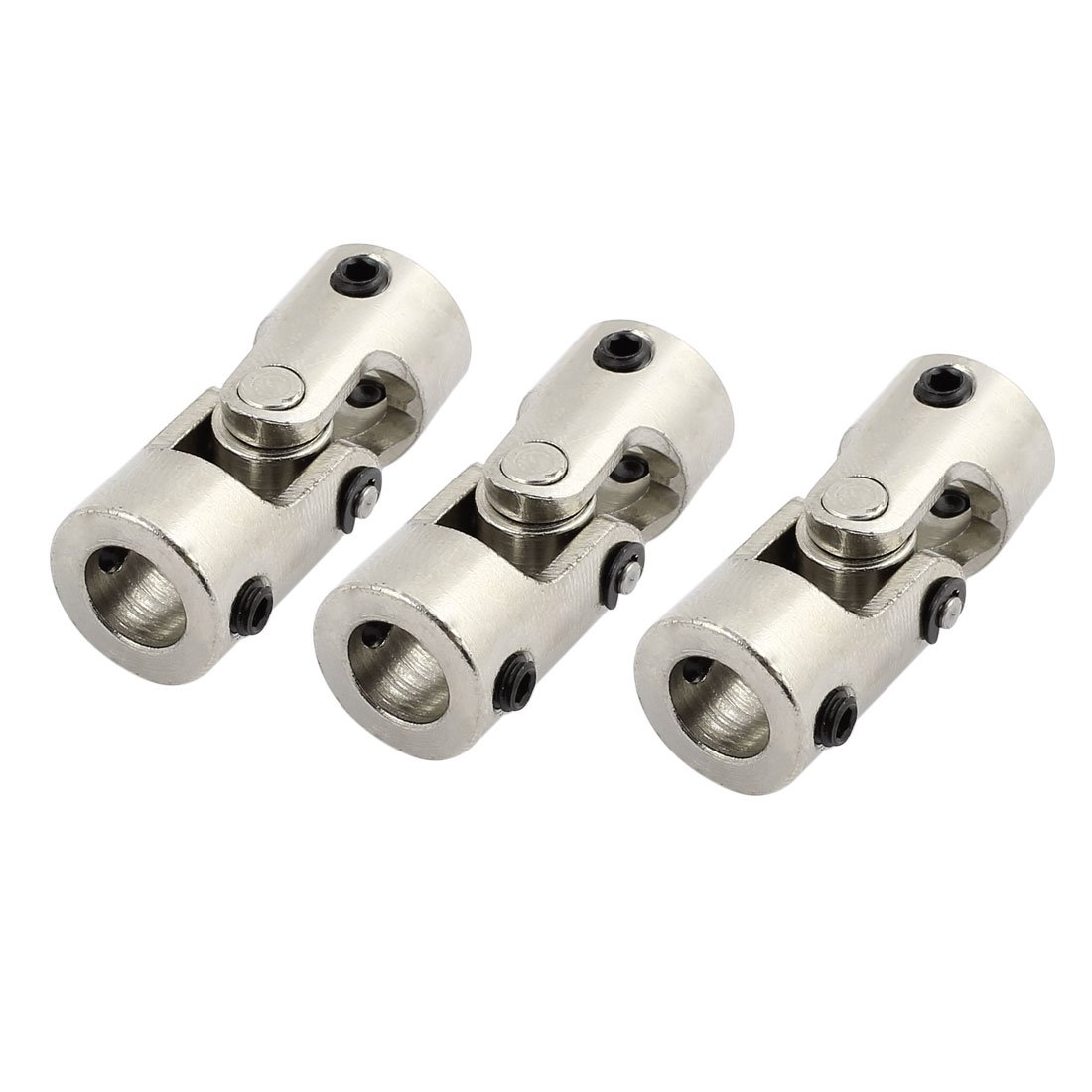 Aexit 8.0mm to Electrical equipment 8.0mm Inner Dia Rotatable Universal Metal U Joint Coupler 3pcs